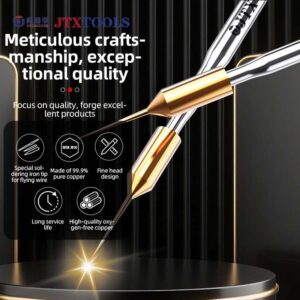 JTX S1 0.1mm Ultra-Fine Pure Copper Soldering Iron Tip Special for Screen Jumper