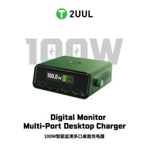 2UUL PC12 Digital Monitor Muit-Port Desktop Charger