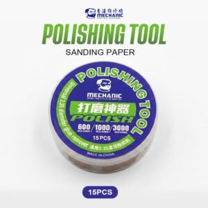 MECHANIC SANDING PLATE WITH 15PCS SANDING PAPER POLISHING TOOL SET